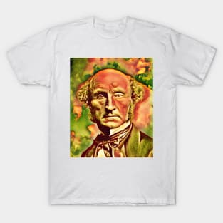 John Stuart Mill Snow Portrait | John Stuart Mill Artwork 14 T-Shirt